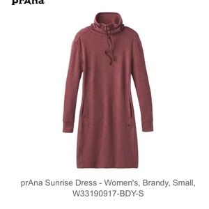 NEW / NWT | prAna | Women's Midi Sunrise Dress | Brandy | SZ Small
